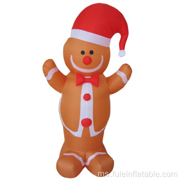 Holiday inflatable Gingerbread untuk hiasan Krismas